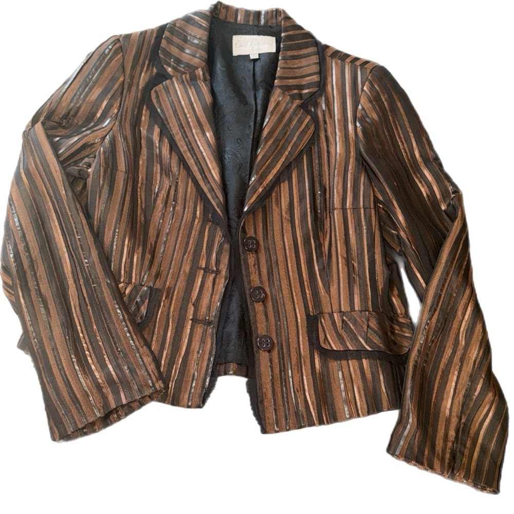 Earl Rutenberg Collection Striped Blazer Jacket - Picture 7 of 17